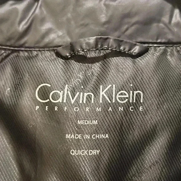 Calvin Klein Performance Black Lightweight Jacket Size Medium - Picture 2 of 9